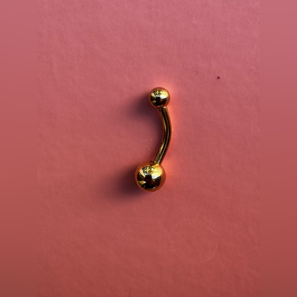 Gold Tone Belly Button Ring